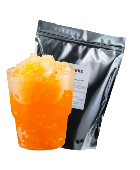 granita slushy z sokiem z pomarańczy